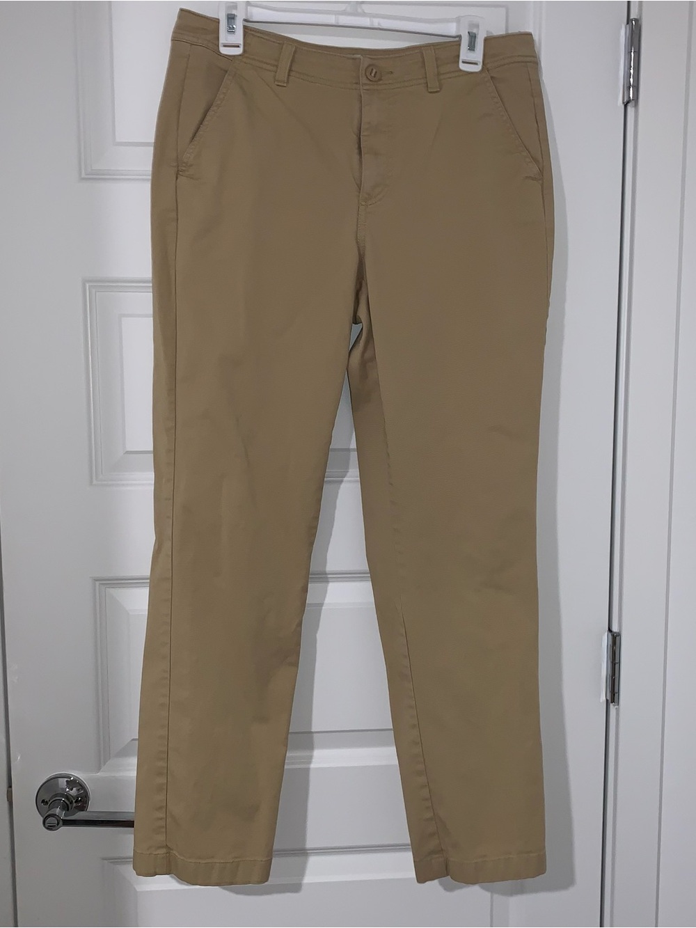 Classic Straight Khaki Pants